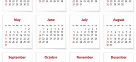 Английский календарь: дни недели и месяцы по-английски