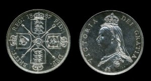 флорин 1887 г серебро