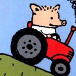 Поросёнок Пётр на тракторе