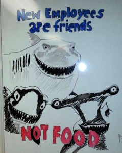 нарисованные акулы